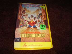 AN AMERICAN TAIL FIEVEL GOES WEST STEVEN SPIELBERG VHS  