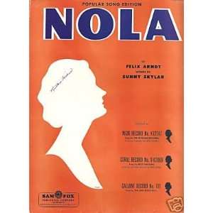  Sheet Music Felix Arndt Nola 111 