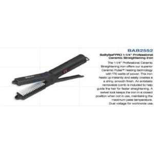   Straightening Iron 1.25 With Removable Comb (Model BAB2552) Beauty