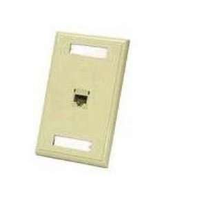  1 Port CAT5e Configured Wallplate Ivory