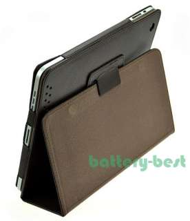 Brown Leather Case Skin Cover For iPad 2 Gen 16GB 32GB  