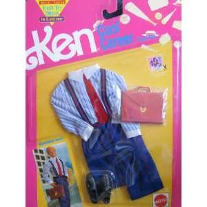  Barbie KEN Cool Career Fashions BUSINESS MAN (1991 Easy To 