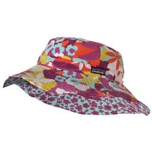   Floppy Sun Hat (Flower Jungle Modern Blue)   XXL