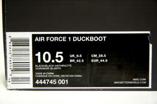 DS Nike Air Force 1 DUCKBOOT workboot gore tex one 10.5  