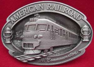 AMERICAN RAILROAD AMTRAK 1991 COMMEM. BELT BUCKLE NEW  