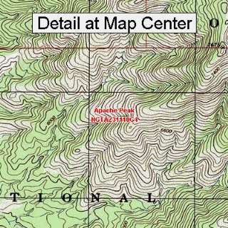  USGS Topographic Quadrangle Map   Apache Peak, Arizona 