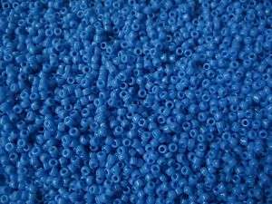15/0 Japanese Toho Seed Beads Medium Cornflower Blue Opaque #43D 
