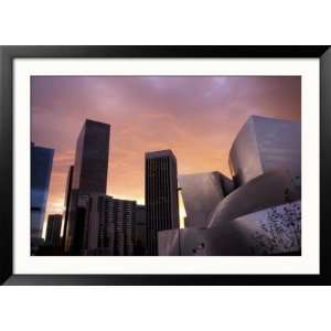  Downtown Skyline, Los Angeles, California, USA Framed 