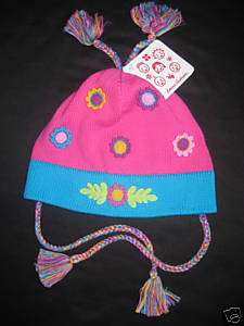 NWT HANNA ANDERSSON Pink Crochet HAT M 2t 3 4 5 6 90  