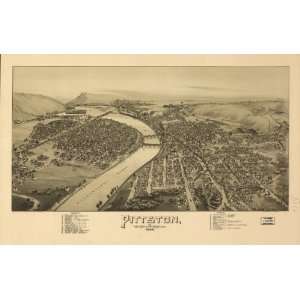  1892 map of Pittston, Pennsylvania