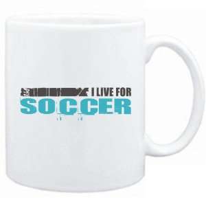  New  I Live For Soccer  Mug Sports