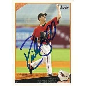  St. Louis Cardinals Rich Hill Signed 2009 Topps Card 