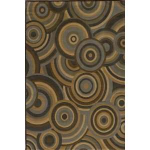   05 Brown Machine Made Contemporary Polypropylene Rug 2.00 x 3.00