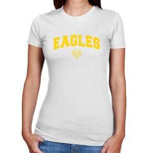  NCAA Morehead State Eagles Ladies White Logo Arch Slim Fit 