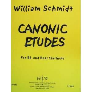  Canonic Etudes for Bb and Bass Clarinet Duets William 