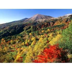 Mt. Azumakofuji from Tengu No Niwa, Autumn, Fukushima, Japan Stretched 