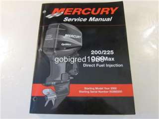 Mercury 200 225 Optimax DFI 2000 Outboard Service Manual LOTS More 