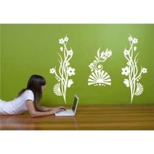  Flower Trilogy Wall Decal
