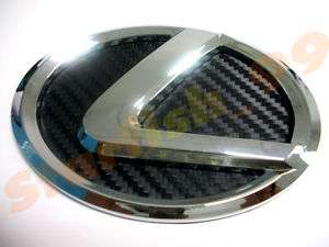 3M CARBON BACKING CHROMED LEXUS LOGO TRUNK EMBLEM ES LS  