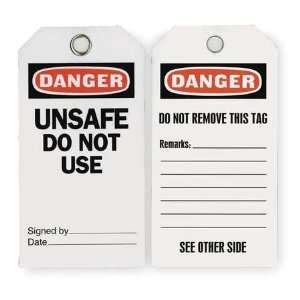   and Maintenance Tags Lockout Tag,Danger Unsafe,Pk 25