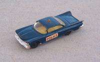 VINTAGE HUSKY BUICK ELECTRA MODEL POLICE CAR 1960s 1959? HO SCALE? SEE 