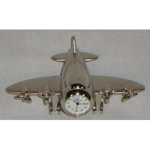  Silver Mini Airplane Clock 