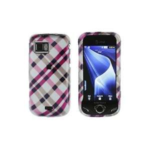  Samsung A897 Mythic Graphic Case   Pink Plaid Cell Phones 