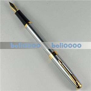 FOUNTAIN PEN BAOER 388 GOLD Silvery B058  