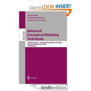 Advanced Conceptual Modeling Techniques ER 2002 Workshops   ECDM 
