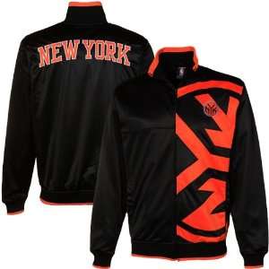   York Knicks Vanguard Full Zip Track Jacket   Black
