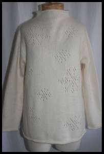 Lambswool Angora Sweater by JONES NEW YORK Ivory / Sz S  