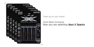 Sanyo XX eneloop 2500mAh AA x 20 Rechargeable Battery  