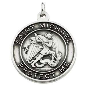 ST. SILVER SAINT MICHAEL 7/8 US ARMY RESERVES MEDAL NW  