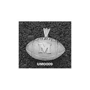  University of Missouri M Football Pendant (Silver 