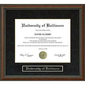  University of Baltimore (UB) Diploma Frame Sports 