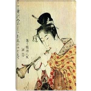  Musicienne by Katsushika Hokusai Canvas Painting 