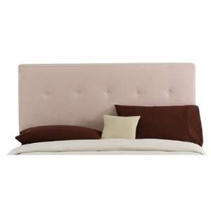  Button Tufted Headboard in Oatmeal Size King Furniture 
