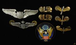 USA Vintage Military Wings Pins Large US Seal  