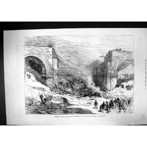  1877 Ashtabula Bridge Scene Disaster Lake Shore Railroad 