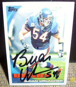 Chicago Bears Brian Urlacher Autographed/Signed Card  