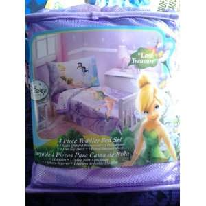  Tinkerbell Toddler 4pice Bed Set Satin Quilt Lost Treasure Baby