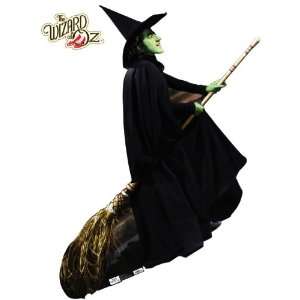  Wicked Witch In Flying Broom WJ568 24 Vinyl Sticker