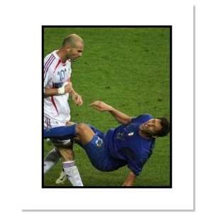  2006 Italy and France Double Matted 8x10 Photograp Sports 