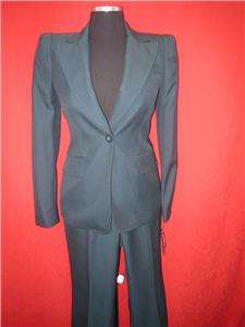 ANNE KLEIN PANT SUIT/PEACOCK GREEN/SIZE12/$280/INSEAM 32/MODERN FIT 