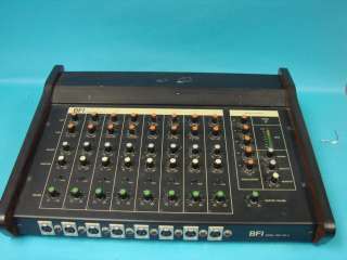 BFI Mixer PMC200 8 Mixer DJ Studio Bullfrog Pro Sound System Effects 
