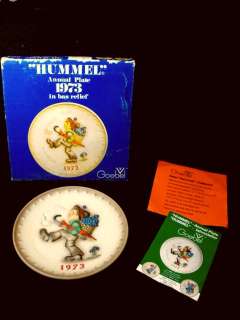1973 GOEBEL M.I. HUMMEL 3rd ANNUAL PLATE #266 + BOX  