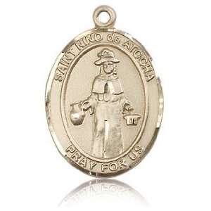 14kt Yellow Gold 1in St Nino de Atocha Medal Jewelry