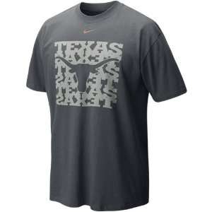  Nike Texas Longhorns Charcoal Undercover Logo T shirt 