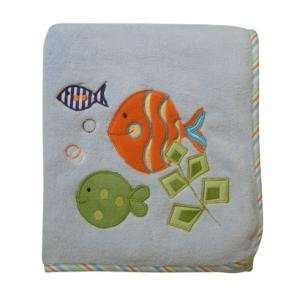  Lambs & Ivy Under the Sea Blanket, Blue Baby