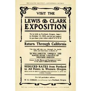   Exposition Portland Oregon Tourism   Original Print Ad